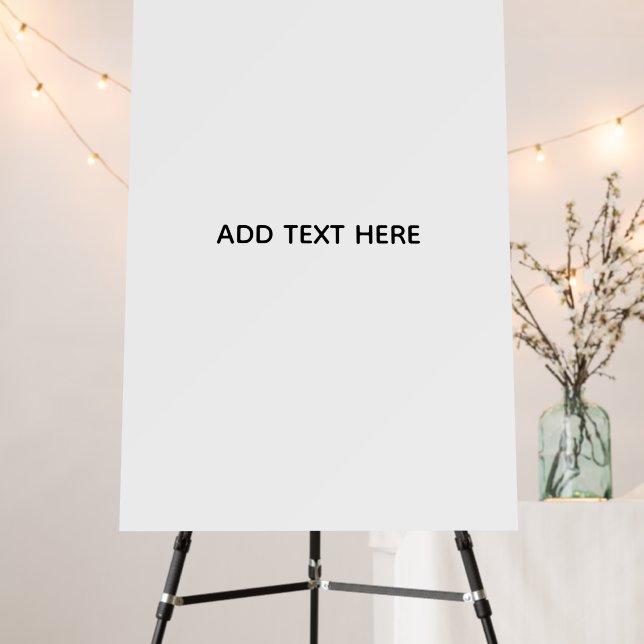 Create Your Own White  Foam Board (In Situ (Stand))