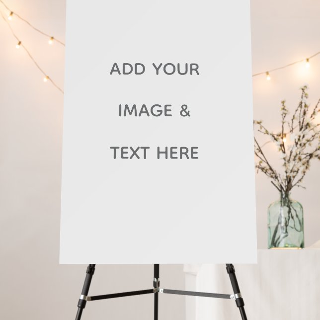 Create Your Own white  Foam Board (In Situ (Stand))