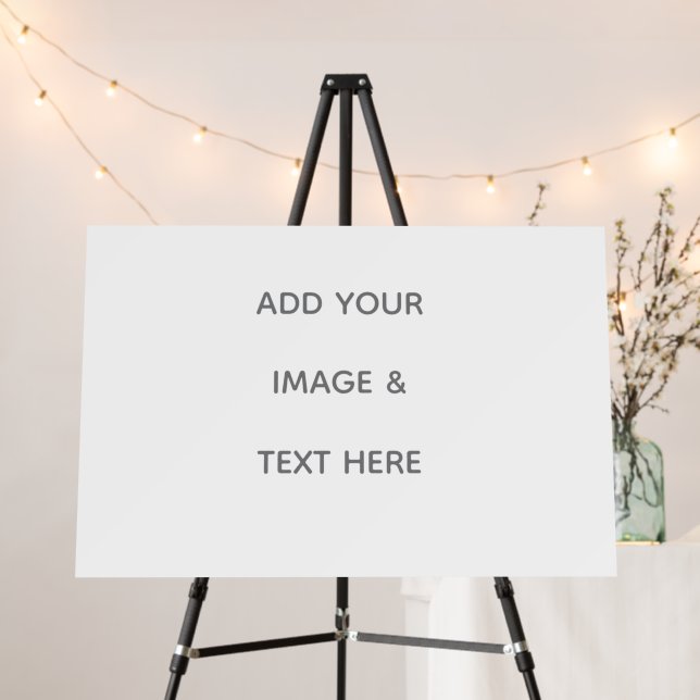 Create Your Own white  Foam Board (In Situ (Stand))