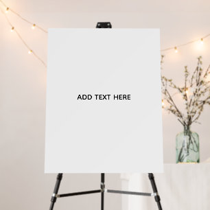 Create Your Own White Foam Board