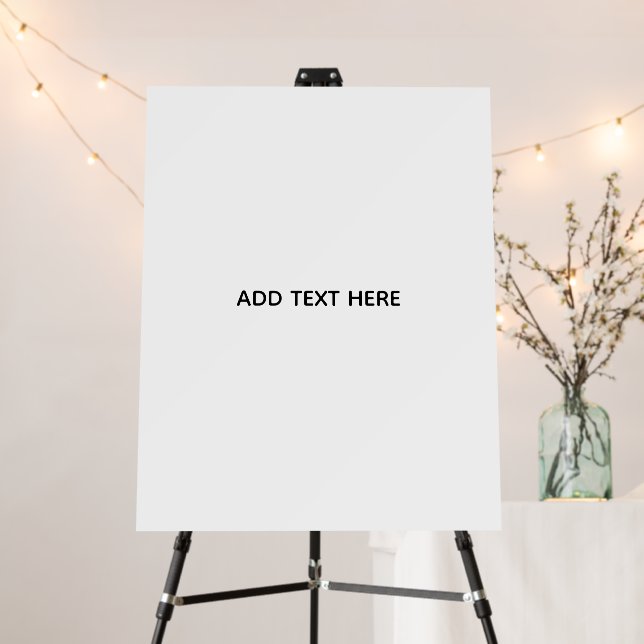 Create Your Own White  Foam Board (In Situ (Stand))