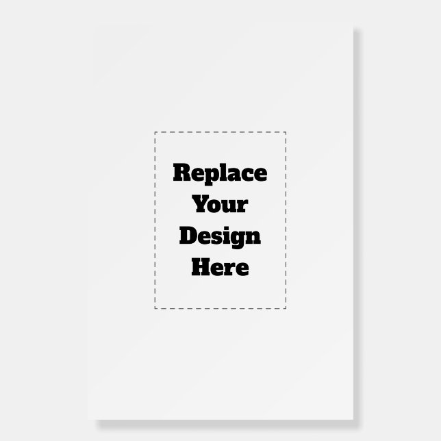 Create Your Own white  Foam Board (Front)
