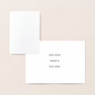 Create Your Own white  Foil Card