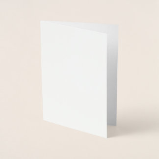 Create Your Own white Foil Card