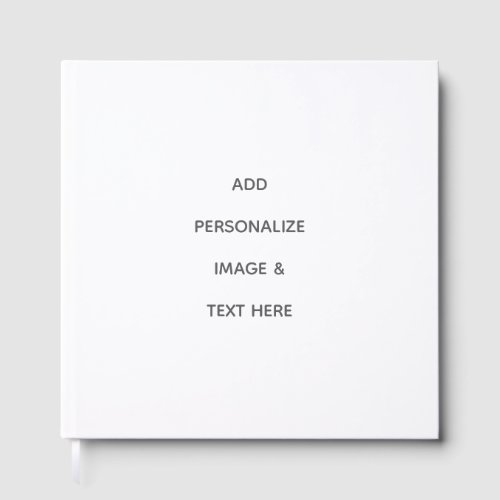Create Your Own white Foil Guest Book