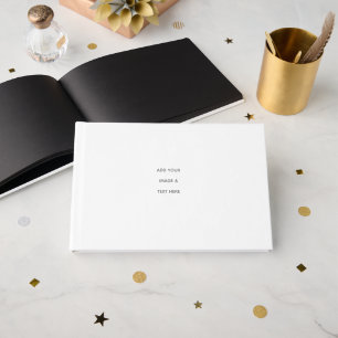 Create Your Own white Foil Guest Book
