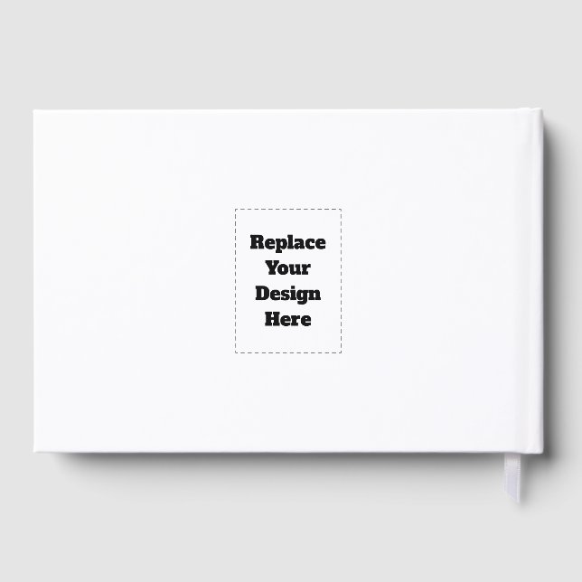 Create Your Own white  Foil Guest Book (Back)