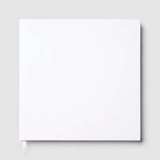 Create Your Own white Foil Guest Book
