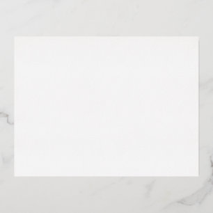 Create Your Own white Foil Holiday Postcard