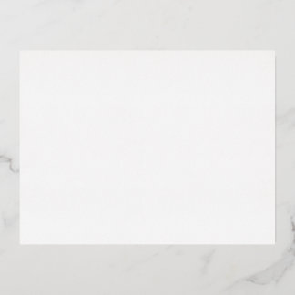 Create Your Own white Foil Holiday Postcard