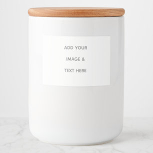 Create Your Own white  Food Label