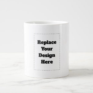 Create Your Own white Giant Coffee Mug