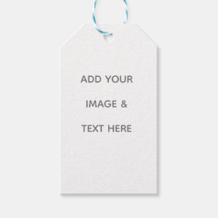 Create Your Own white  Gift Tags
