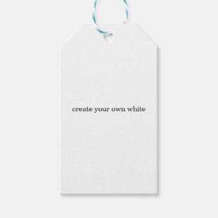 create your own white gift tags