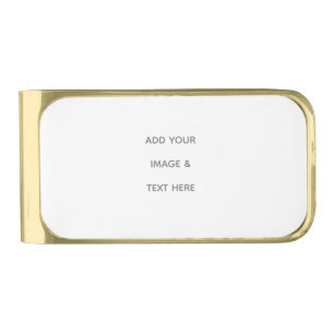 Create Your Own white  Gold Finish Money Clip
