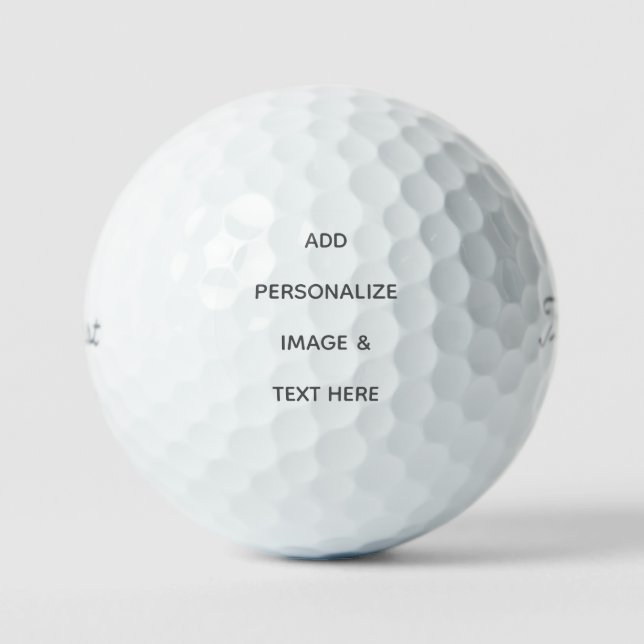 Create Your Own white  Golf Balls (Front)