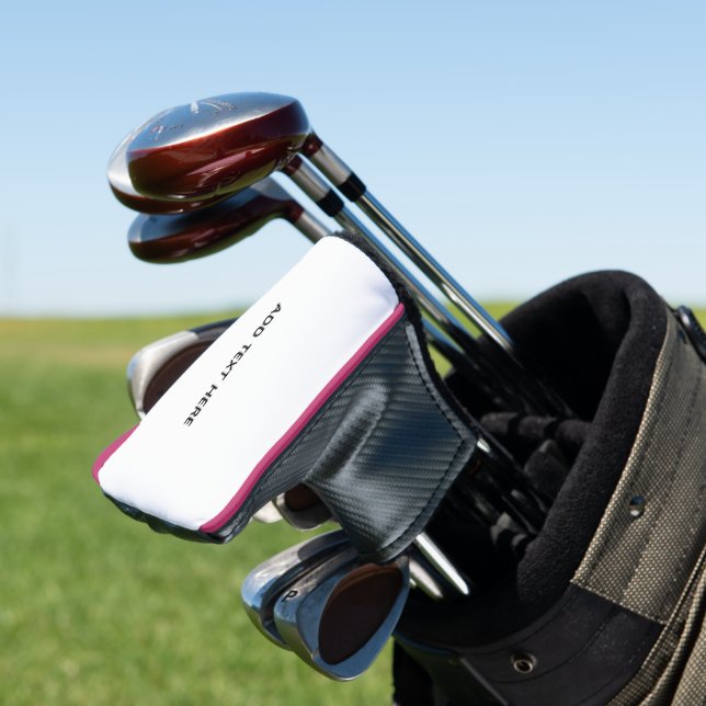 Create Your Own White  Golf Head Cover (In Situ)