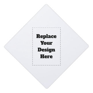 Create Your Own white  Graduation Cap Topper