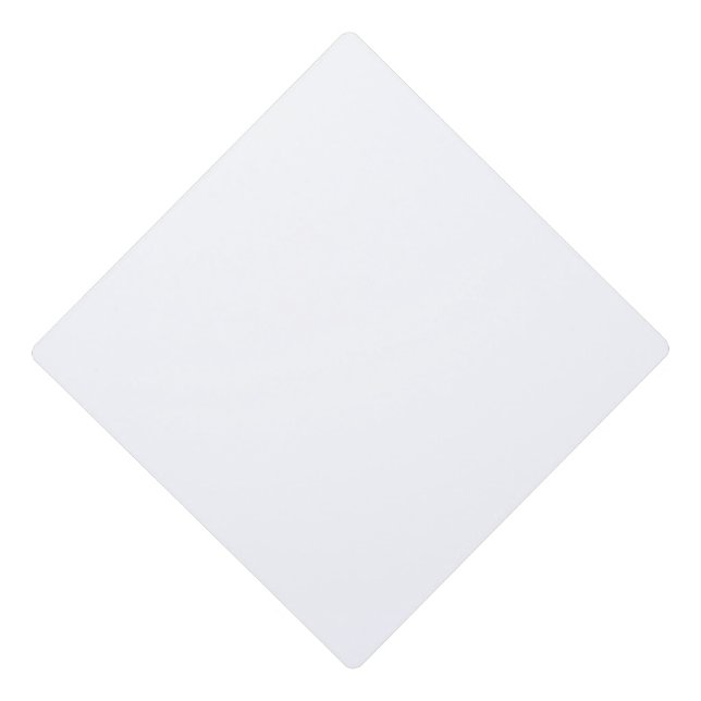  Create Your Own white  Graduation Cap Topper (Front)