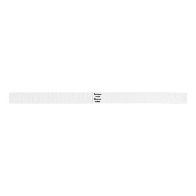 Create Your Own white  Grosgrain Ribbon (Front)