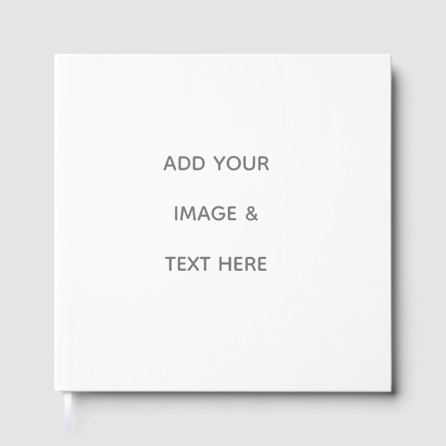 Create Your Own white  Guest Book (Front)