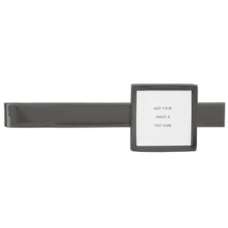 Create Your Own white Gunmetal Finish Tie Bar