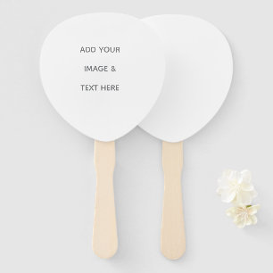 Create Your Own white  Hand Fan