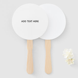 Create Your Own White Hand Fan