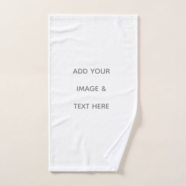 Create Your Own white  Hand Towel (Hand Towel)
