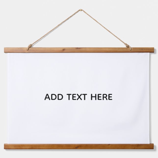 Create Your Own White  Hanging Tapestry (Front)