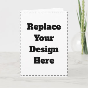 Create Your Own white  Holiday Card