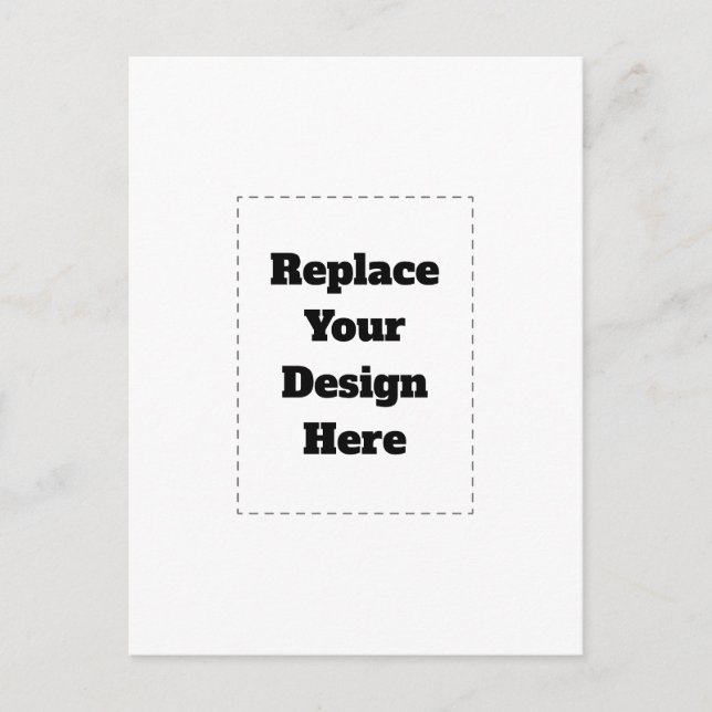 Create Your Own white  Holiday Postcard (Front)