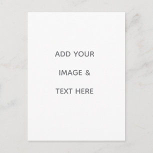Create Your Own white  Holiday Postcard