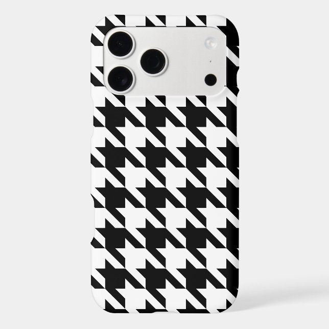 Create Your Own White Houndstooth Iphone Case (Back)