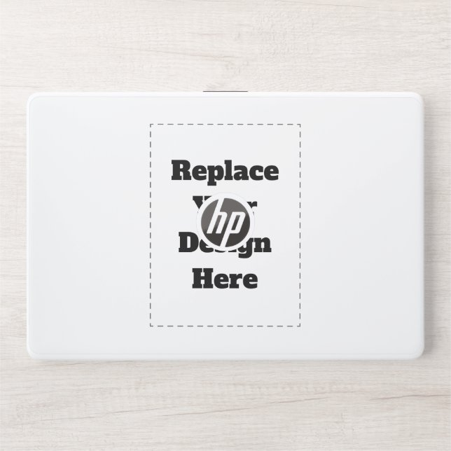 Create Your Own white  HP Laptop Skin (Front)