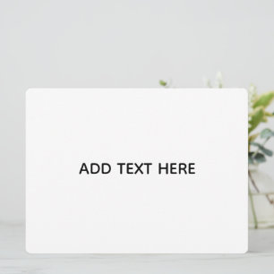 Create Your Own White Invitation