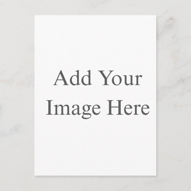 Create Your Own white  Invitation Postcard (Front)