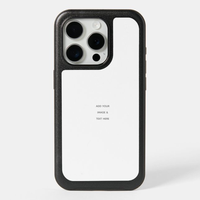 Create Your Own white  iPhone 15 Pro Case (Back)