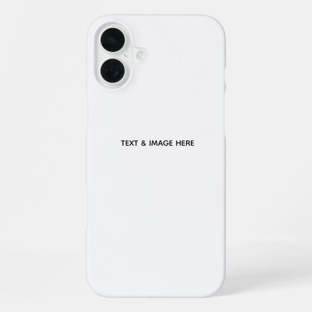 Create Your Own white iPhone Case (Back)