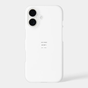 Create Your Own white iPhone 17 Case