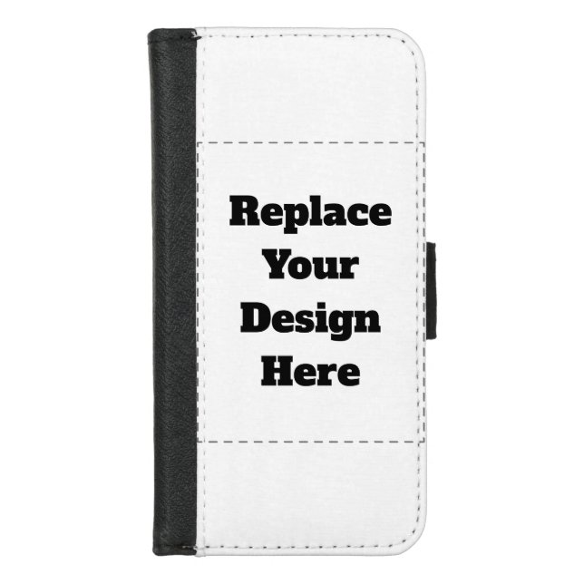 Create Your Own white  iPhone Wallet Case (Front)