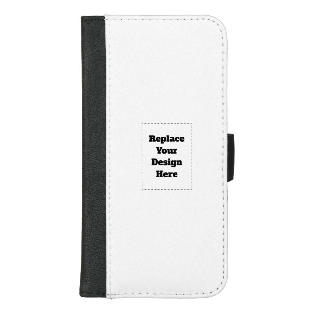 Create Your Own white  iPhone Wallet Case (Front)