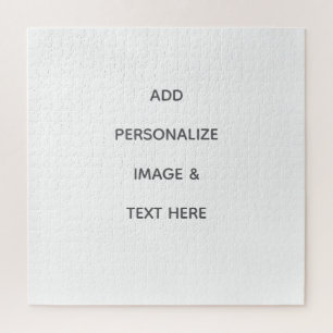 Create Your Own white Jigsaw Puzzle