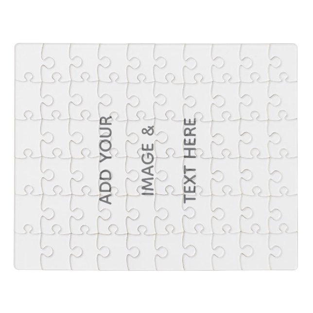Create Your Own white  Jigsaw Puzzle (Puzzle Horizontal)
