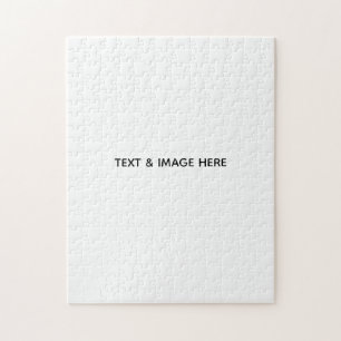 Create Your Own white Jigsaw Puzzle