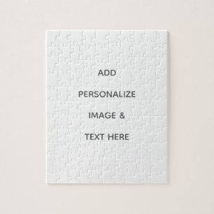 Create Your Own white Jigsaw Puzzle