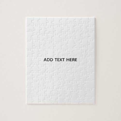 Create Your Own White Jigsaw Puzzle