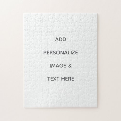 Create Your Own white Jigsaw Puzzle
