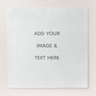 Create Your Own white Jigsaw Puzzle