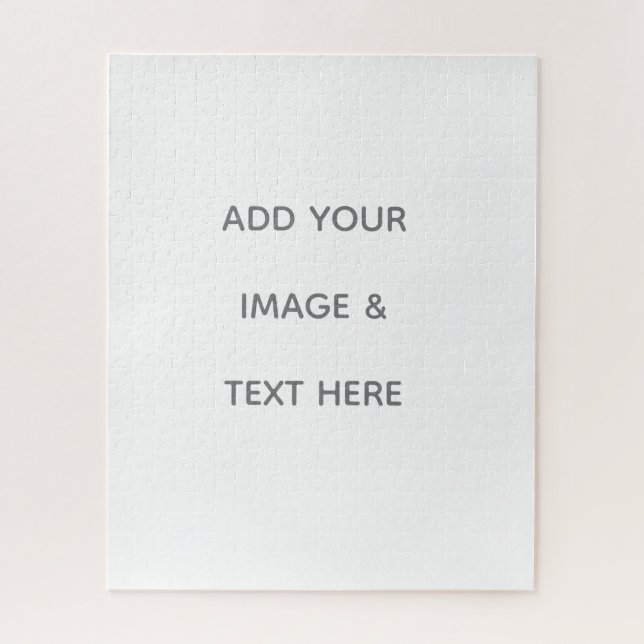 Create Your Own white  Jigsaw Puzzle (Vertical)